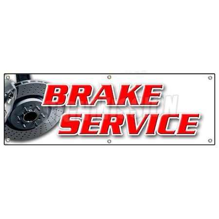 Signmission BRAKE SERVICE BANNER SIGN car auto repair shocks mechanic automobile B-72 Brake Service